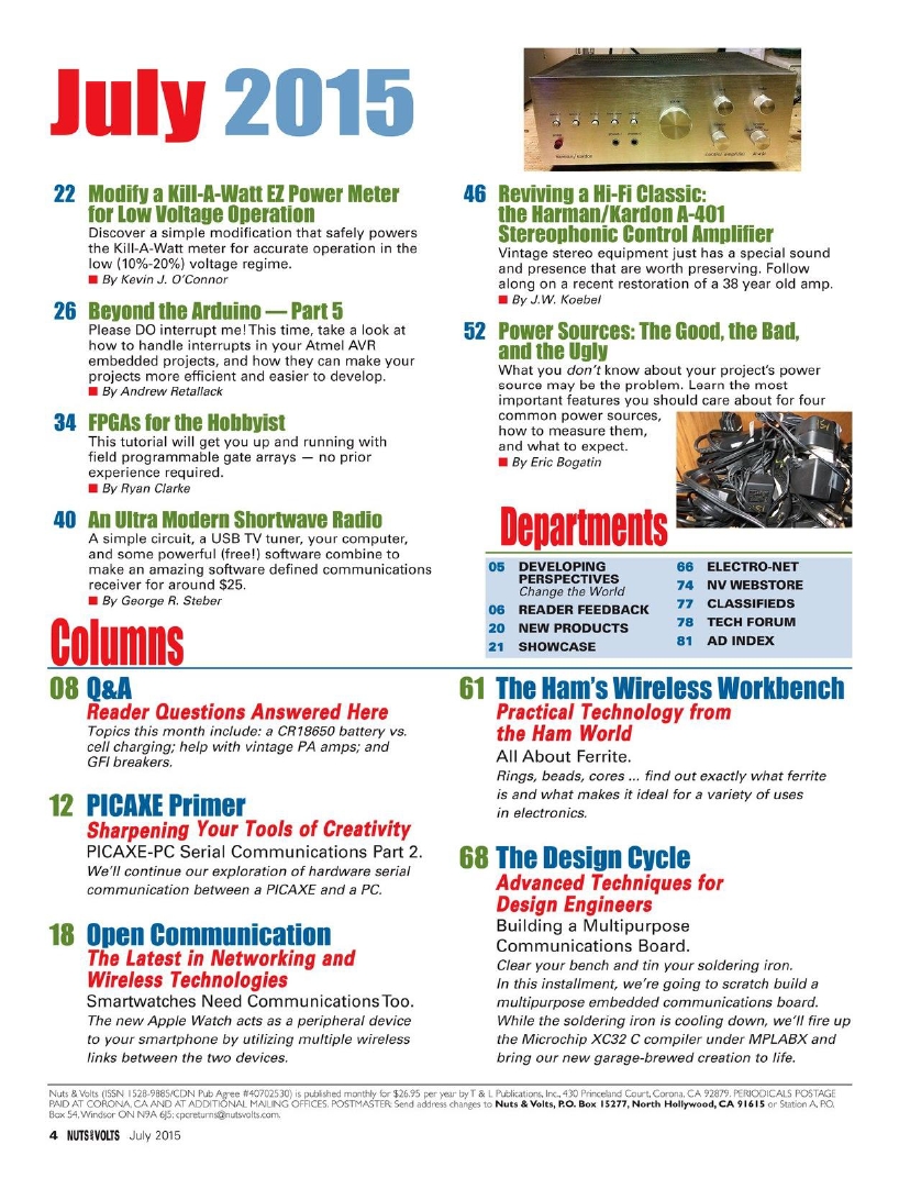 Nuts and Volts 2015-07